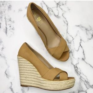VINCE CAMUTO Taryn Espadrille Wedge Heels Size 8.5